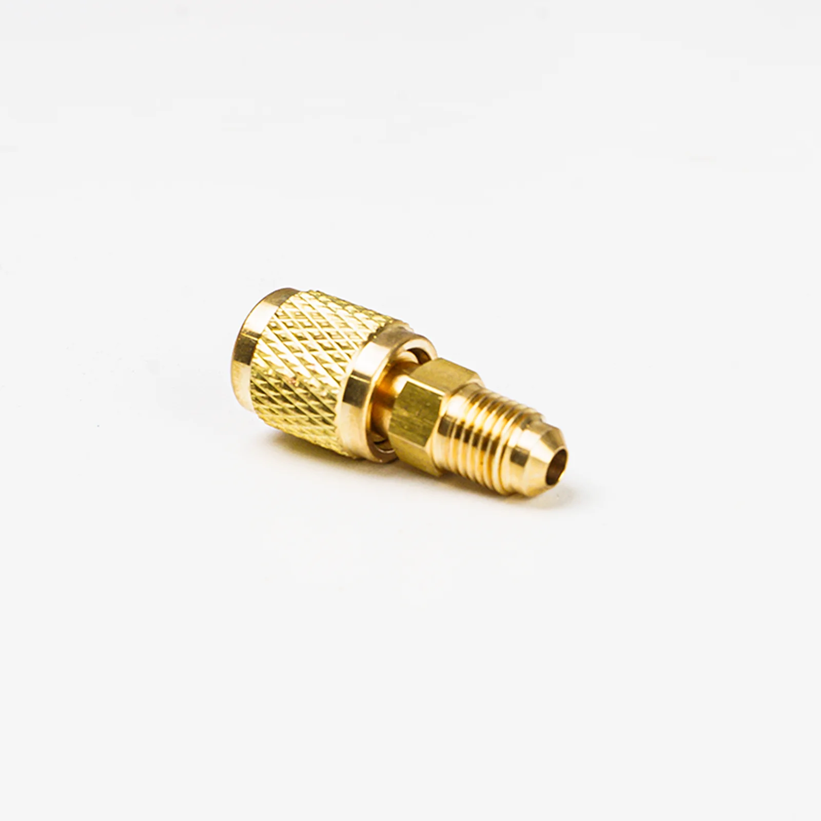 Elitech BFT-410A HVAC Brass Fitting Adapter Reducer,  1/4" SAE Female to 5/16" SAE Male, Leak-Proof Refrigerant Connector for R410A R22 R134A Mini Split Air Conditioner Systems (pack of 5) - Image 4