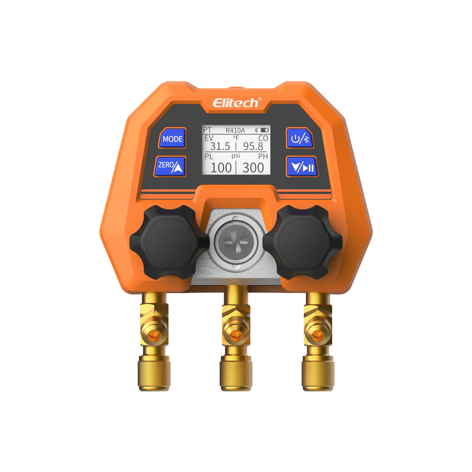Elitech DMG-4B Digital Manifold Gauge App Control AC Heat Pump Gauges