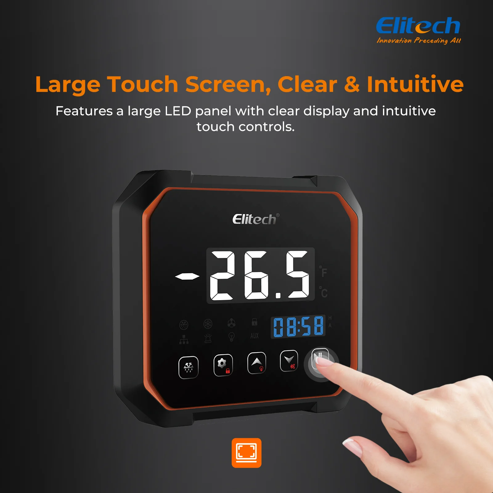 Elitech ECB-LS230 Three-phase Split Iron Electric Control Panel With Refrigeration, Defrost, Fan Output, With Temperature and Evaporator Defrost Sensor, 380VAC WiFi Network, RS-485 & Bluetooth - Image 3