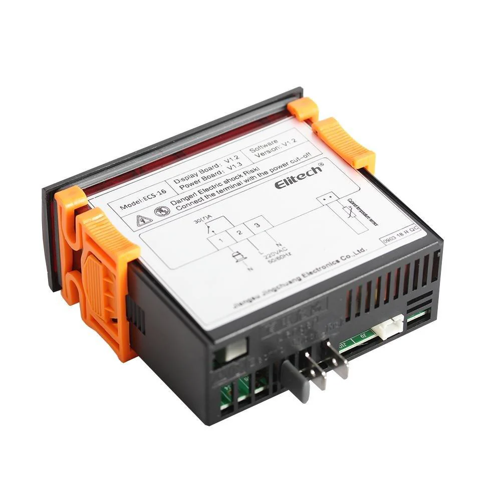 Elitech ECS-16 One-Way Output Digital Temperature Controller, Cooling or Heating Mode, Direct Drive Single-phase 1.5HP Compressor, For Beverage Cabinets - Image 5