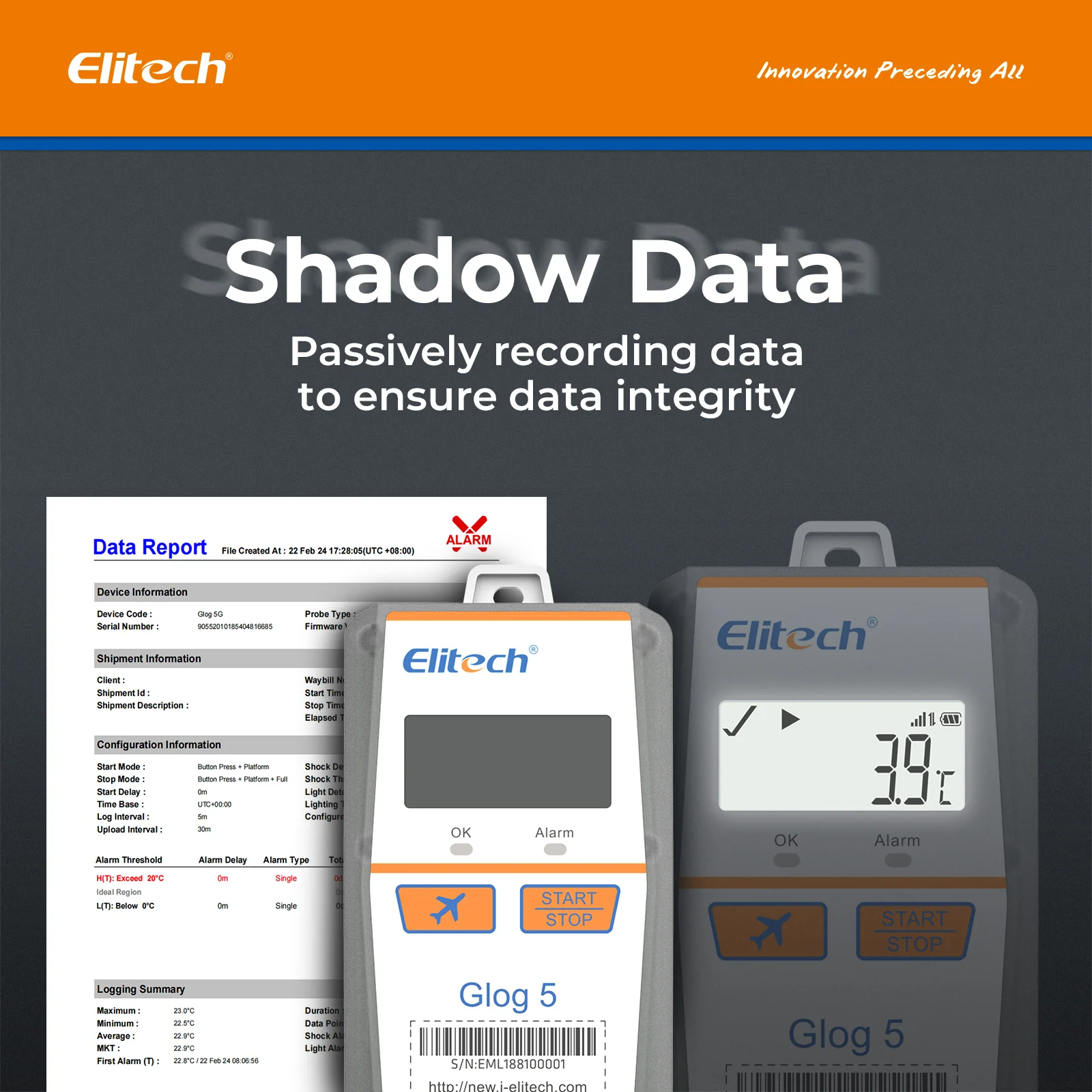 Elitech Glog 5 Singe-Use Temperature Data Logger 2G/4G Communication, Disposable IoT Recorder - Image 5