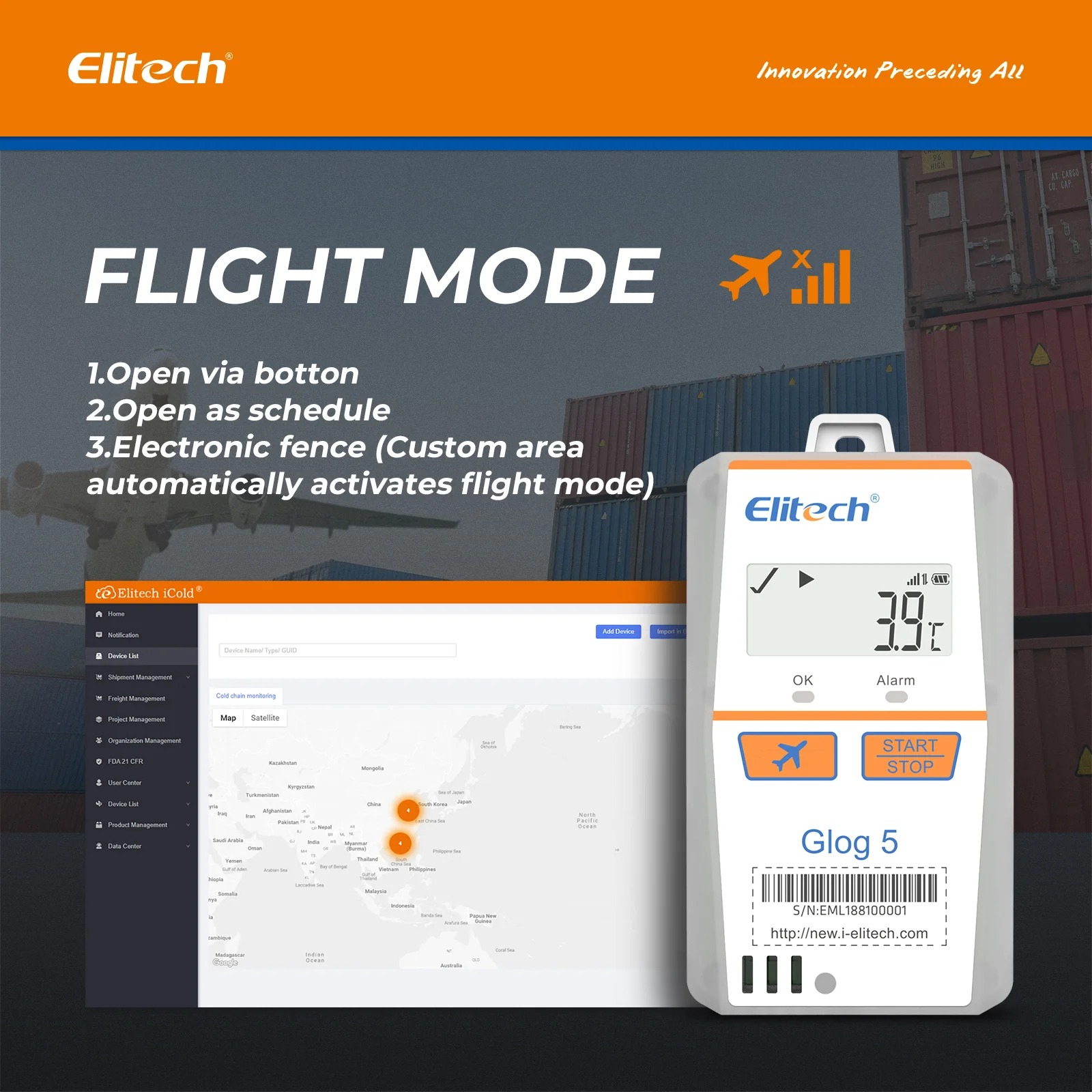 Elitech Glog 5 Singe-Use Temperature Data Logger 2G/4G Communication, Disposable IoT Recorder - Image 6