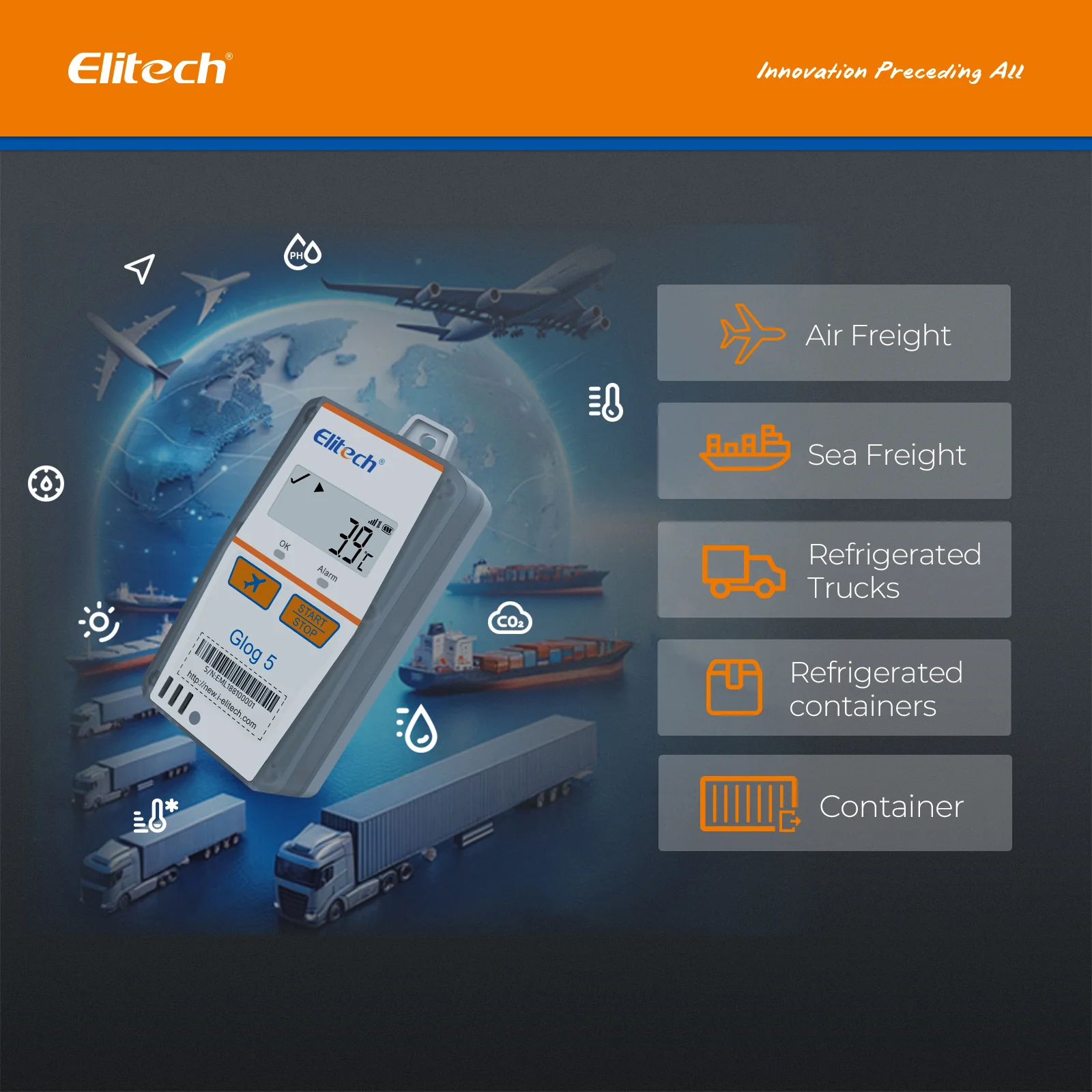 Elitech Glog 5 Singe-Use Temperature Data Logger 2G/4G Communication, Disposable IoT Recorder - Image 8
