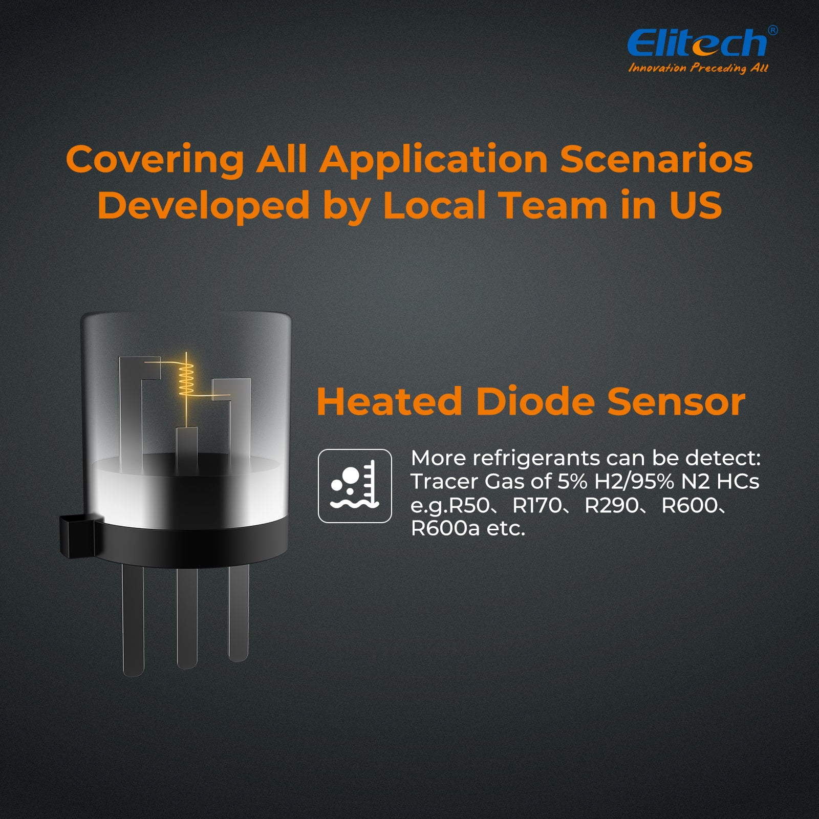 Elitech ILD-100H Portable Heated Diode Refrigerant Leak Detector - High-Sensitivity Halogen Refrigerant Leakage Detection Tool for HVAC & Automotive A/C, Quick Leak Location, Sound + Graphic Alerts - Image 7