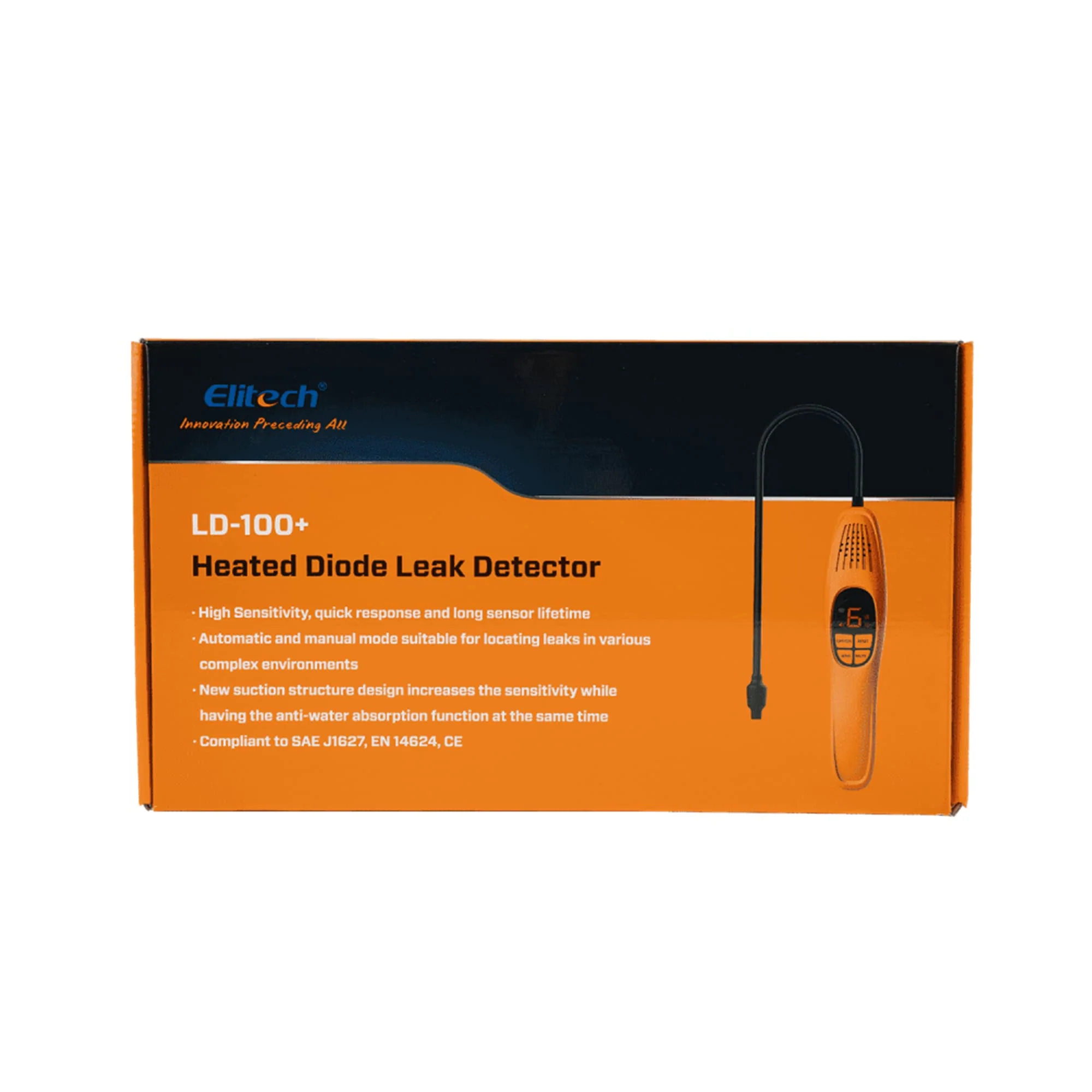 Elitech LD-100+ Upgraded Heated Diode Refrigerant Heat Pump Leak Detector, HVAC & Auto Air Conditioning Service Tool - Image 7