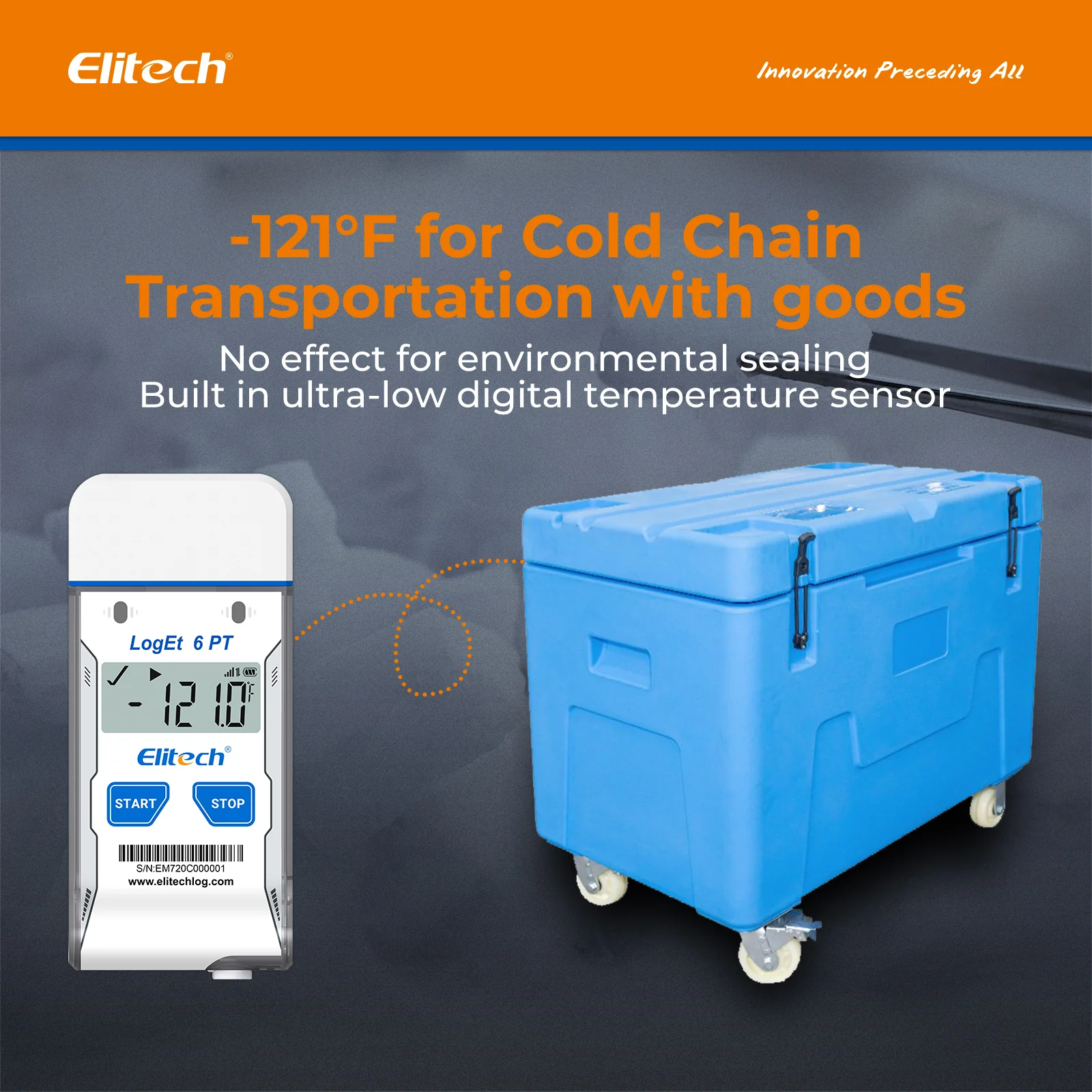 Elitech LogEt 6 PT Dry Ice Single-use USB Temperature Data Logger -85℃~50℃, 30 Days(Logging interval 5 min), 16000 Points, Shadow Data, PDF Report - Image 7