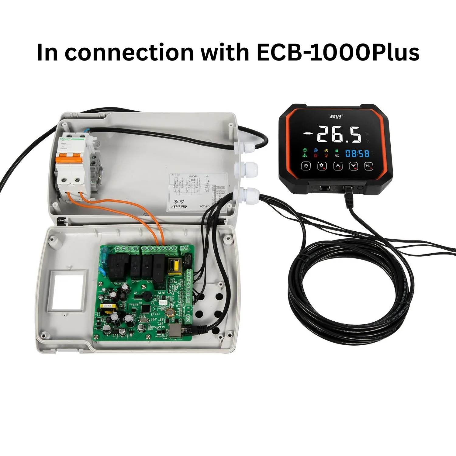 Elitech LS200 WiFi Single-phase Split Plastic Electric Control Panel With Refrigeration 3HP, Defrost, Fan, Light and Alarm Output 100-256VAC WiFi Network, With Temperature & Defrost Probe Sensor, Three-way Digital Inputs, RS-485 & Bluetooth - Image 11