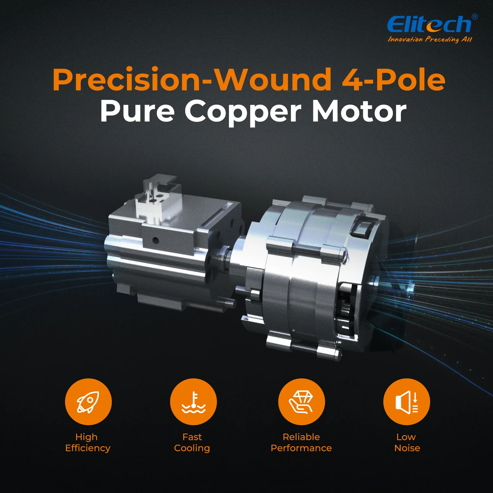 Elitech NVP-5 HVAC 220V Vacuum Pump 5CFM 2L/S 1/3HP Single Stage Rotary Vane Air Vacuum Pump for HVAC and Refrigeration Systems,  Durable and Easy to Maintain - Image 5