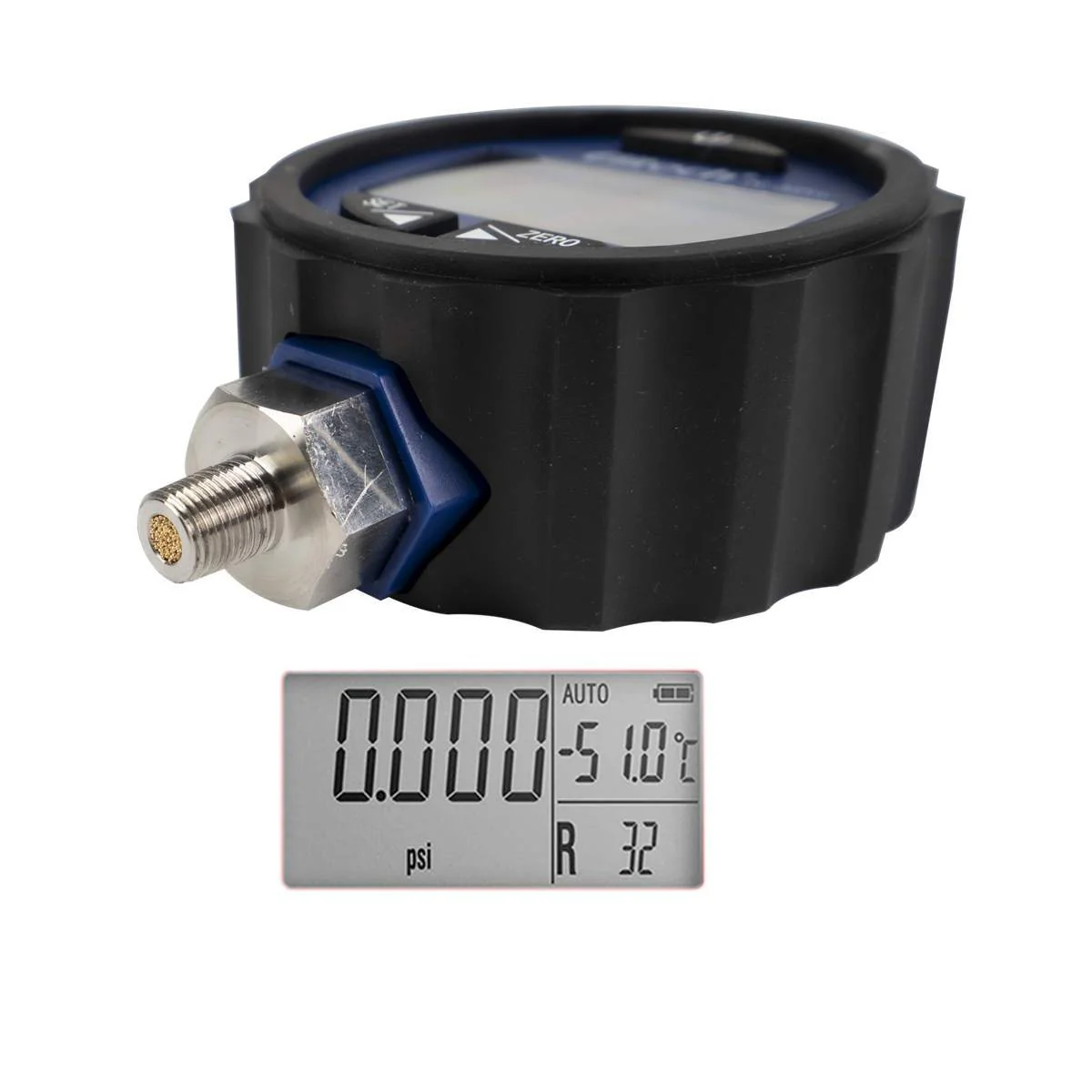 Elitech PG-30Pro Digital Manifold Gauge, Refrigeration Heat Pump Digital Pressure Gauge -14.5~500 psi - Image 3