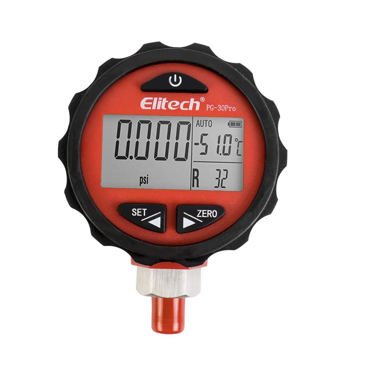 Elitech PG-30Pro Digital Manifold Gauge, Refrigeration Heat Pump Digital Pressure Gauge -14.5~500 psi - Image 5