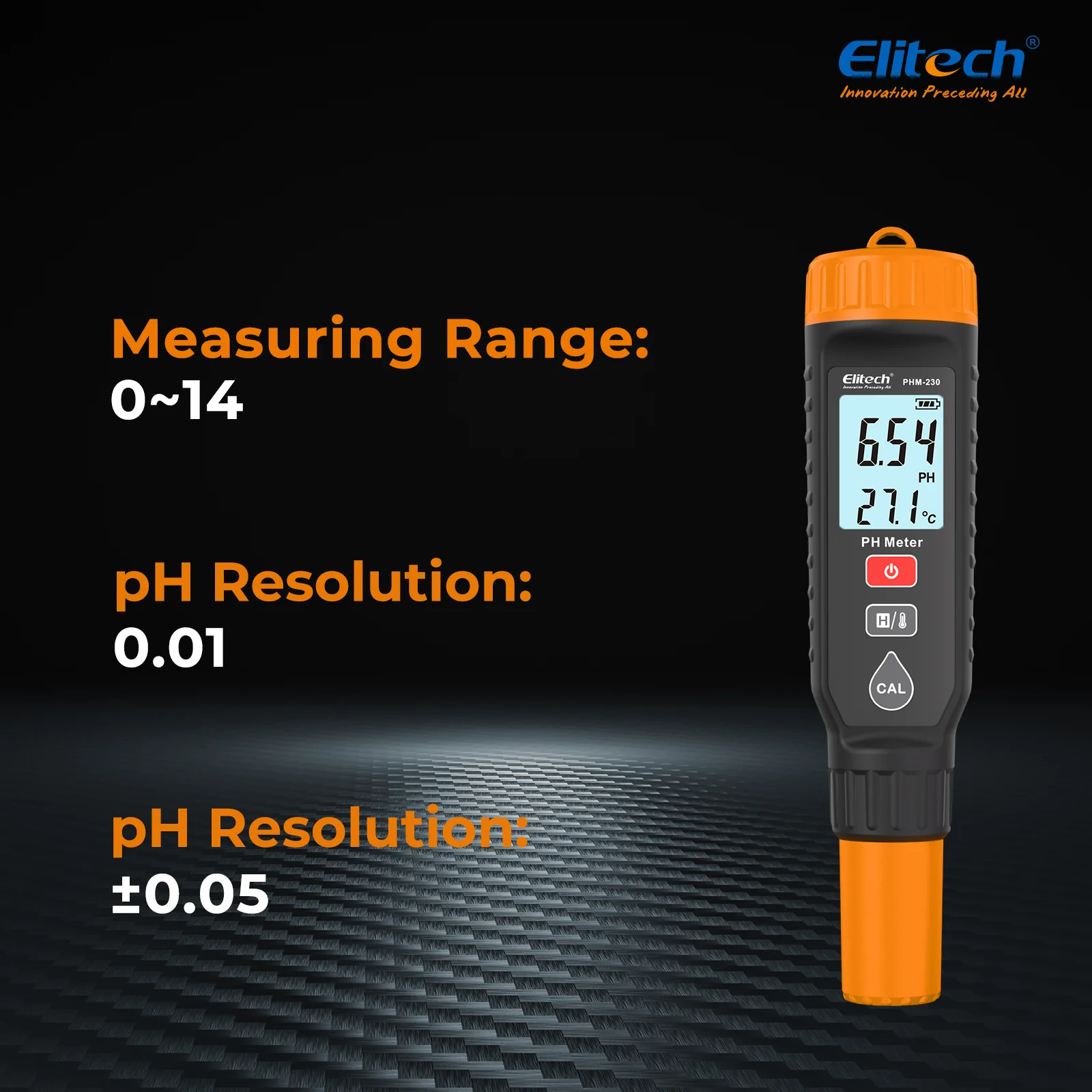 Elitech PHM-230 pH Pen Meter with Calibration Supplies, Reliable Digital Tester for pH, Temperature in Growing Solutions, Optimal Plant Health and Yield - Image 2