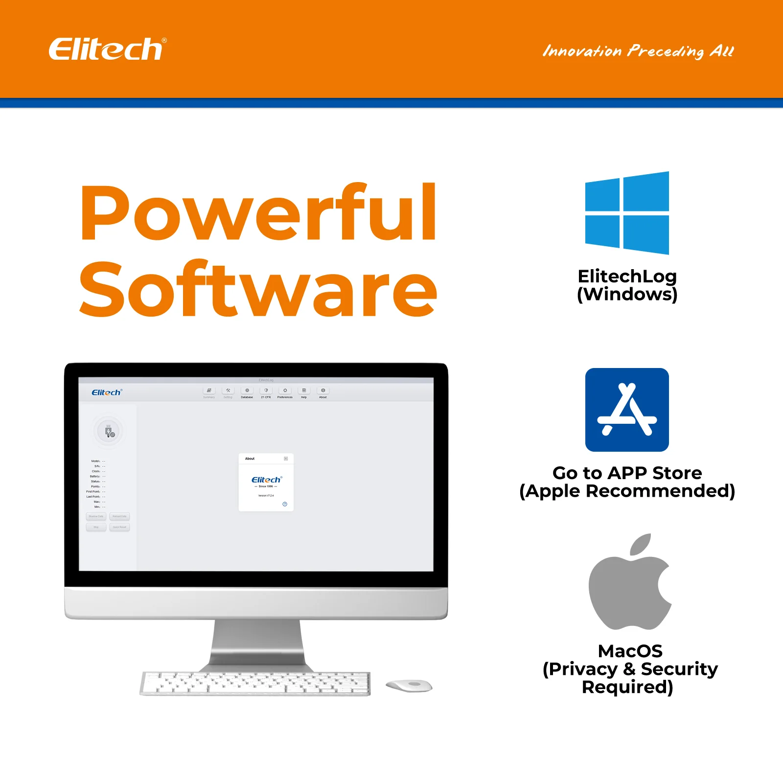 【Pack】Elitech RC-4H Pro PDF USB Digital Temperature Humidity Data Logger Reuseable Recorder DDL 64000 Points High Accuracy, Shadow Data, Built-in Buzzer, Auto PDF CSV Report, Windows/MacOS Software - Image 6
