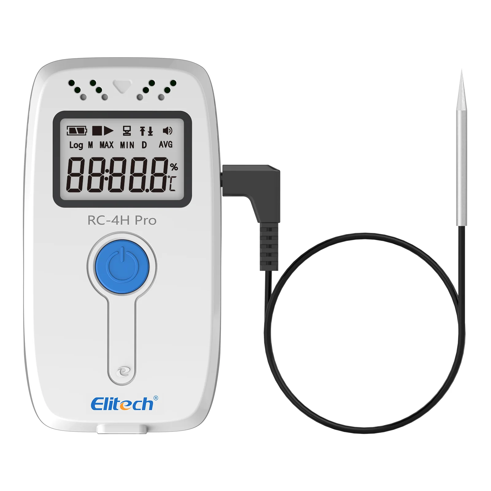 【Pack】Elitech RC-4H Pro PDF USB Digital Temperature Humidity Data Logger Reuseable Recorder DDL 64000 Points High Accuracy, Shadow Data, Built-in Buzzer, Auto PDF CSV Report, Windows/MacOS Software - Image 7