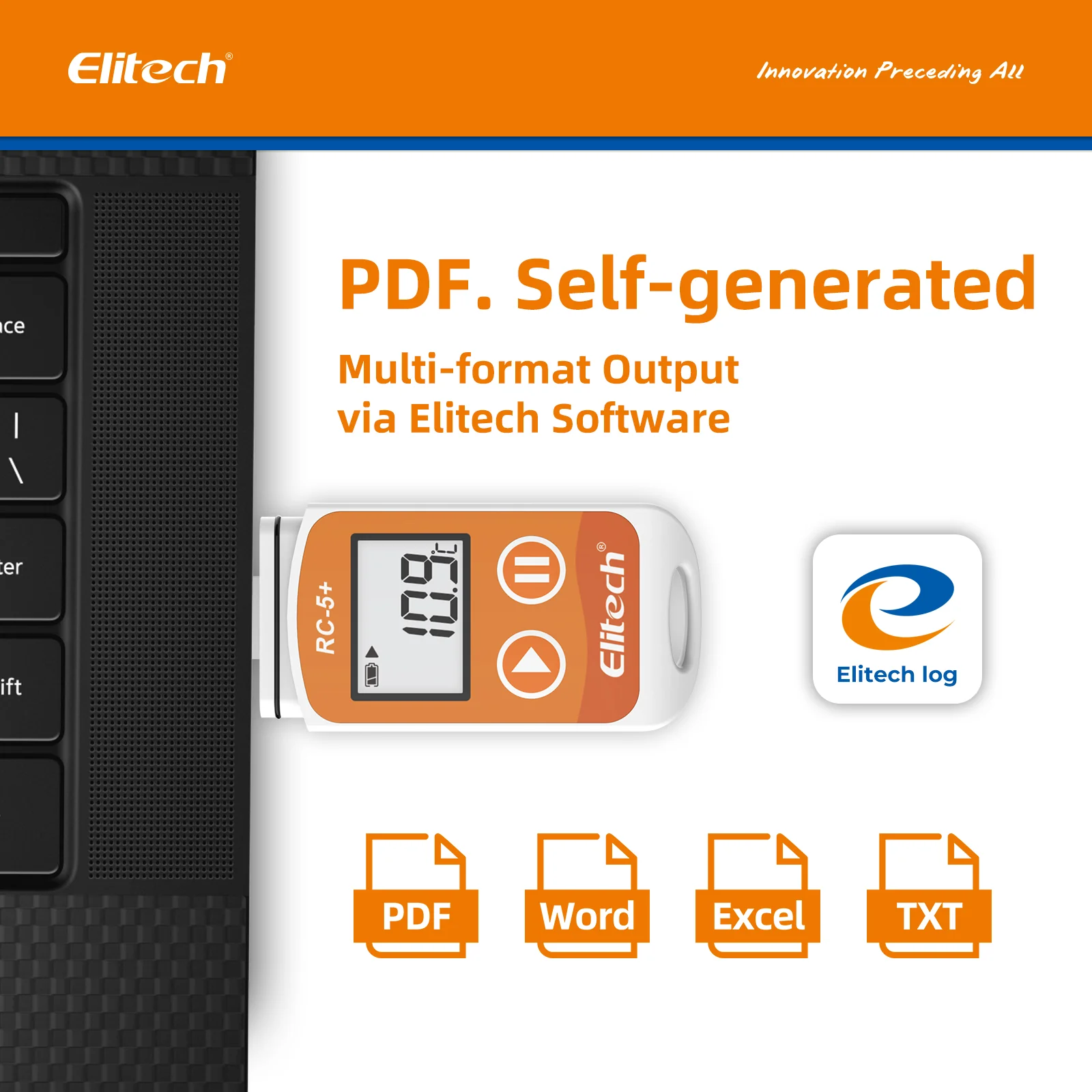 Elitech RC-5+ TE PDF USB Temperature Data Logger with External Probe -40℃~85℃ - Image 6