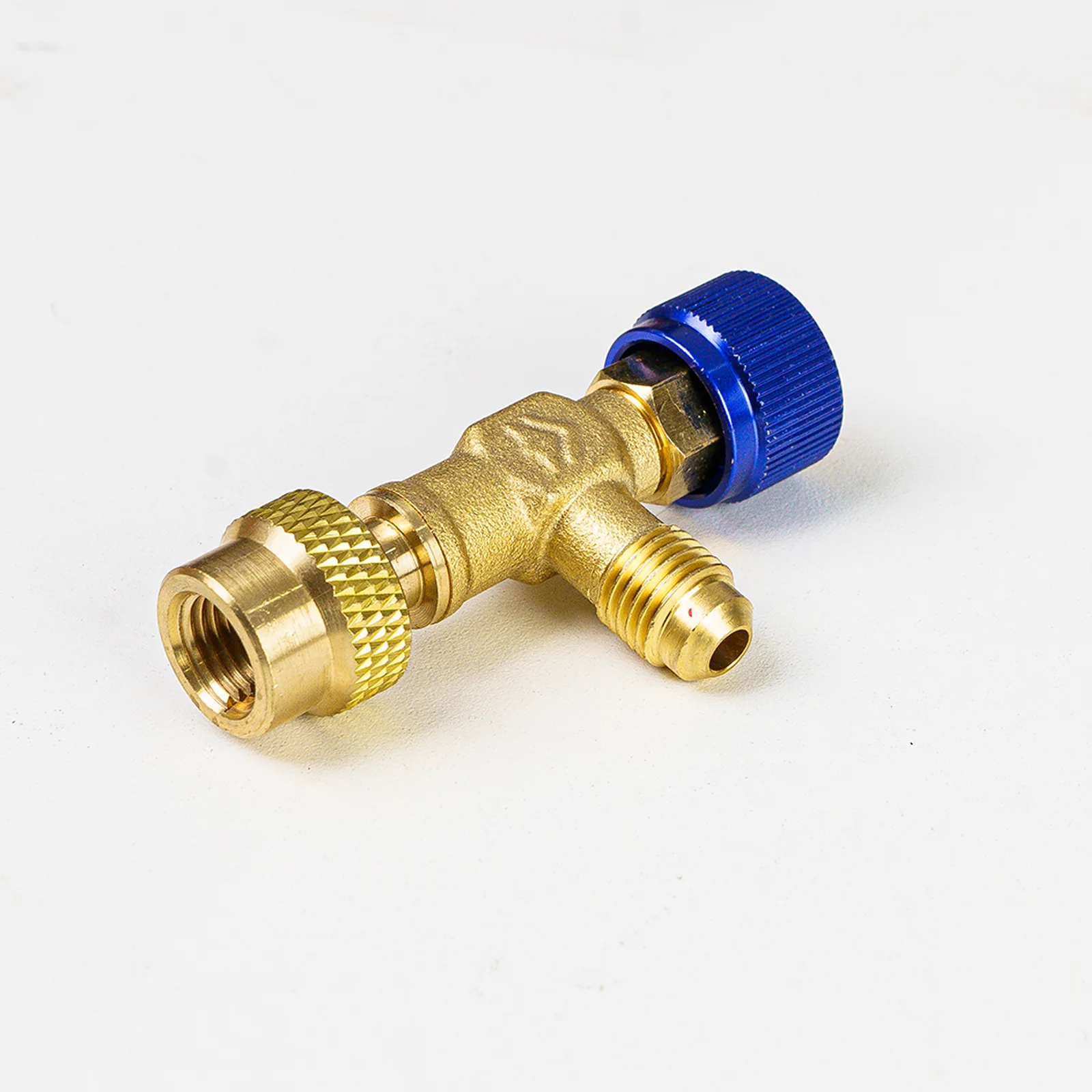 Elitech RCV134a Safety Valve Refrigerant Charging Valve Brass Liquid Safety Valve for R134a R22 R407 R404 1/4in Male1/4in Female Air Conditioner Manifold - Image 2