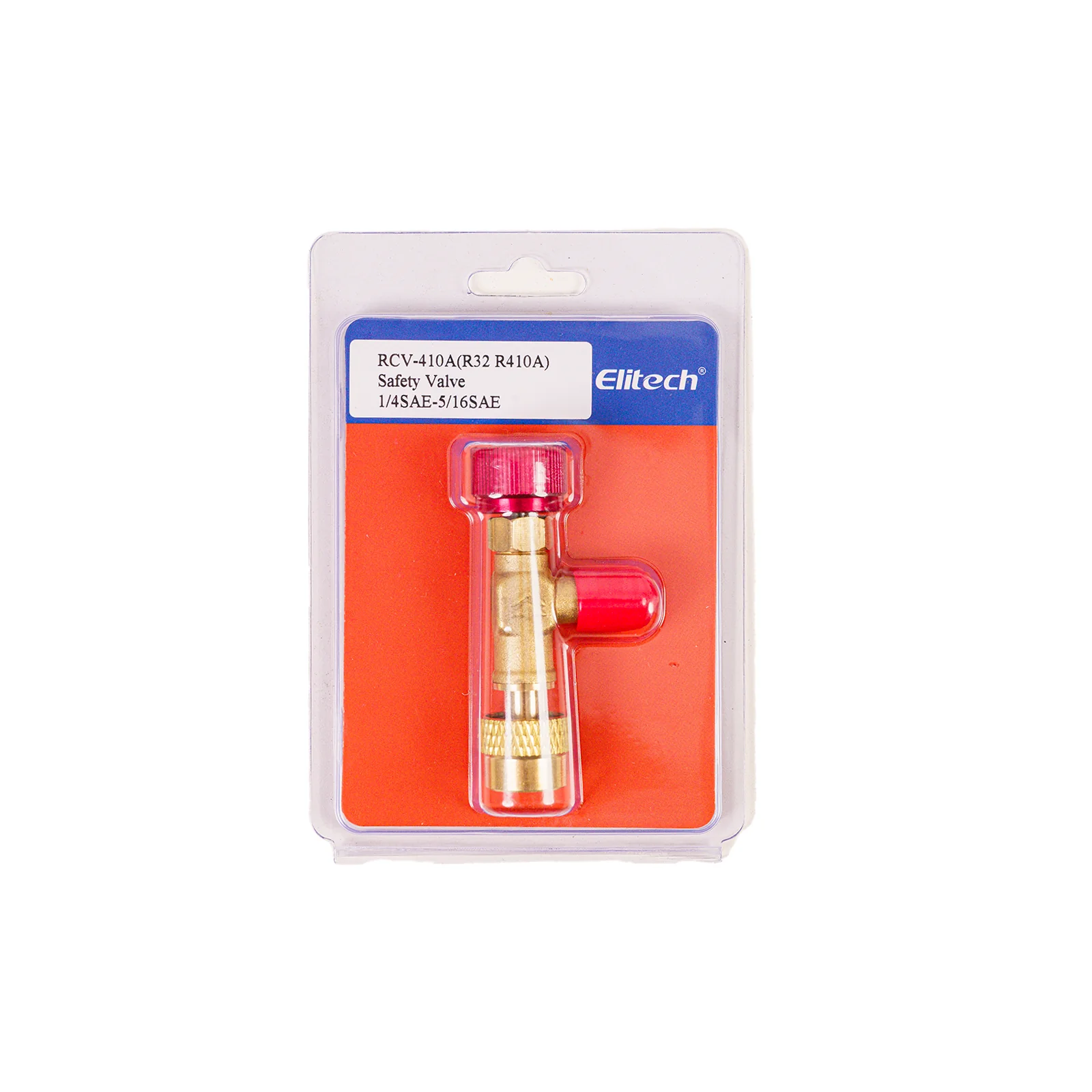 Elitech RCV410A R32 R410a Refrigerant Charging Safety  Valve, 1/4" Male to 5/16" Female,  for R32 R410a Air Conditioner Manifold Brass Low Loss Fittings
