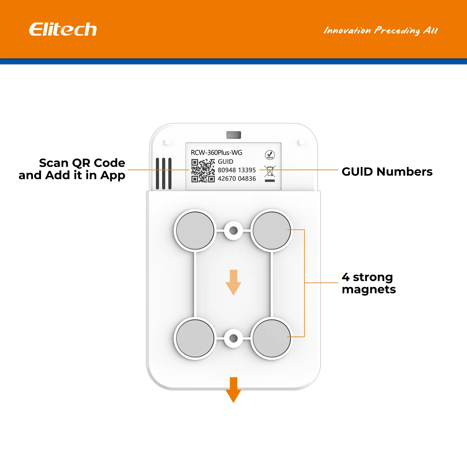 Elitech RCW-360Plus-WG-DC WiFi + 4G Cellulari Real-Time Digital Temperature Humidity Light Data Logger with Diverse Replaceable Probes(Sold Separately), 100,000 Points, Cloud Data Storage, SMS/Email/APP/Web Alarm, TFT Color Screen - Image 4