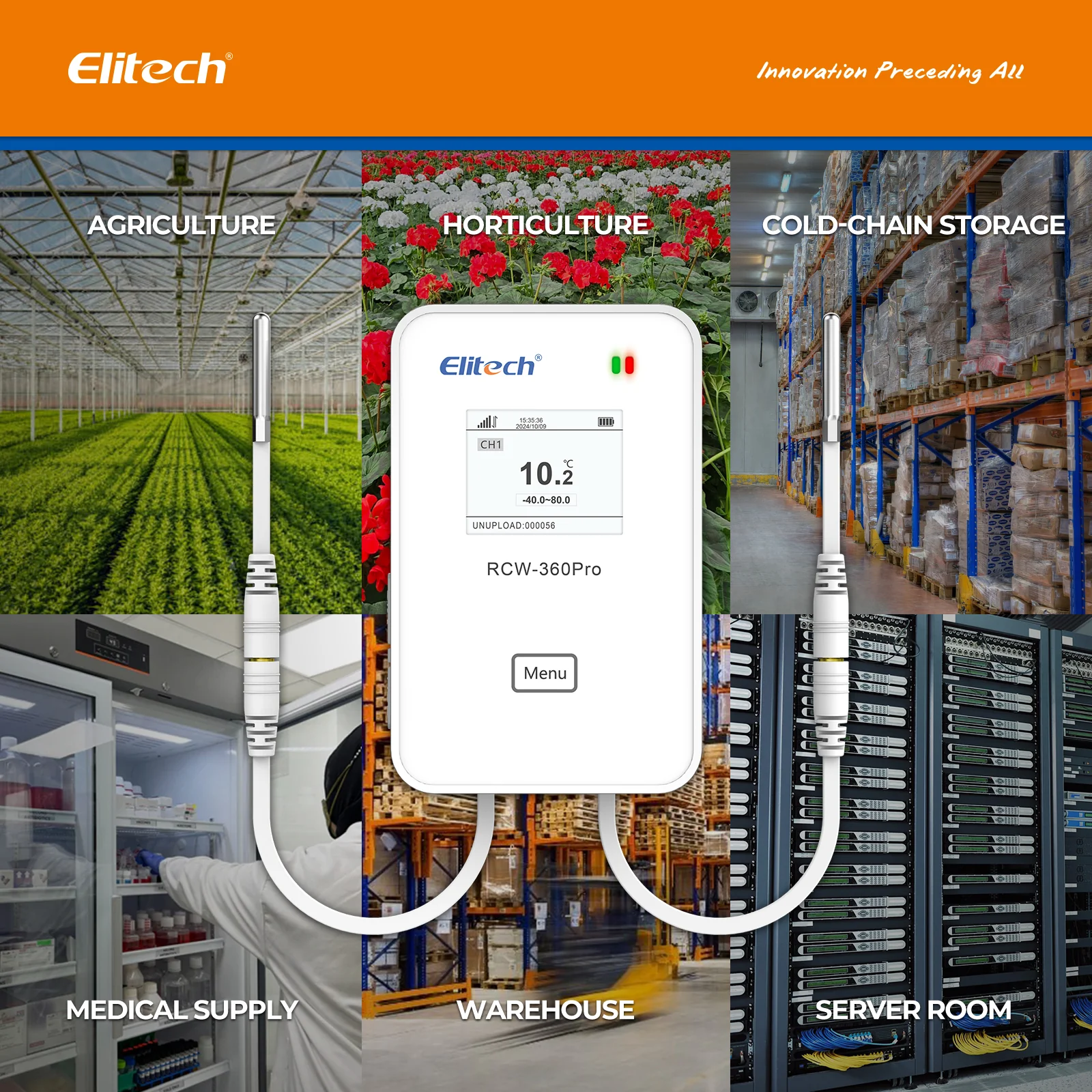 Elitech RCW-360Pro WIFI Temperature Data Logger, Remote Real-Time Data Logger, APP/Cloud Data Storage (Need to buy probe separately) - Image 8