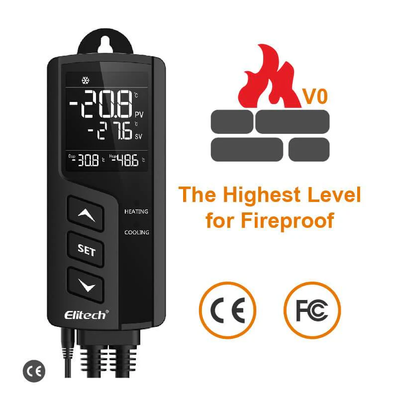 Elitech STC-1000Pro Temperature Controller Thermostat Automatic Switch Cooling and Heating, Prewired - Just Plug and Play, Wall-mounted - Image 6