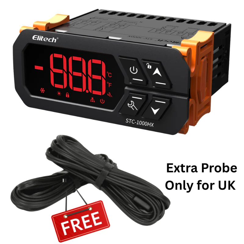 Elitech STC-1000HX Temperature Controller Thermostat, Upgrade STC-1000, Automatic Switch Cooling and Heating, 220V - Image 8