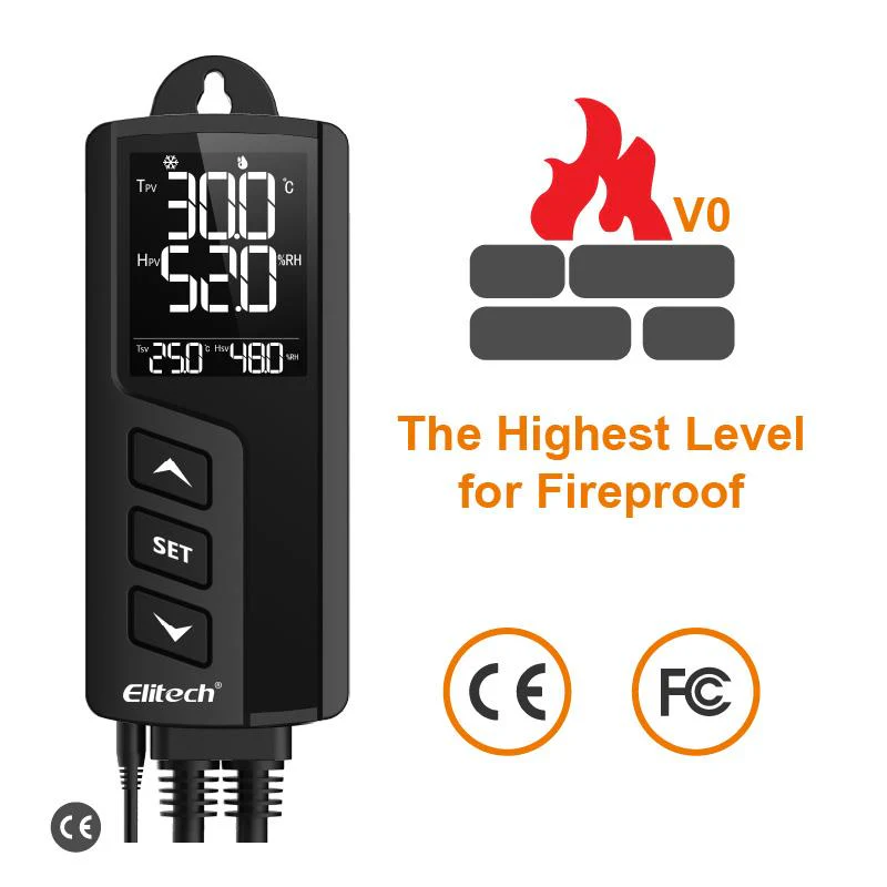 Elitech STC-1000Pro TH Temperature and Humidity Controller, Prewired - Just Plug and Play, Wall-mounted - Image 3