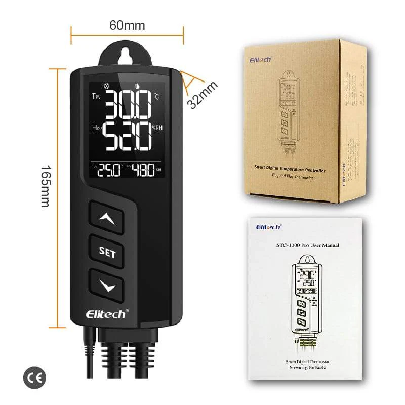 Elitech STC-1000Pro TH Temperature and Humidity Controller, Prewired - Just Plug and Play, Wall-mounted - Image 8