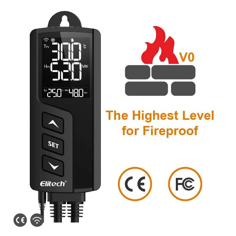 Elitech STC-1000WiFi TH Intelligent Temperature and Humidity Controller, Prewired - Just Plug and Play, WiFi Wireless Remote Control, Wall-mounted - Image 6