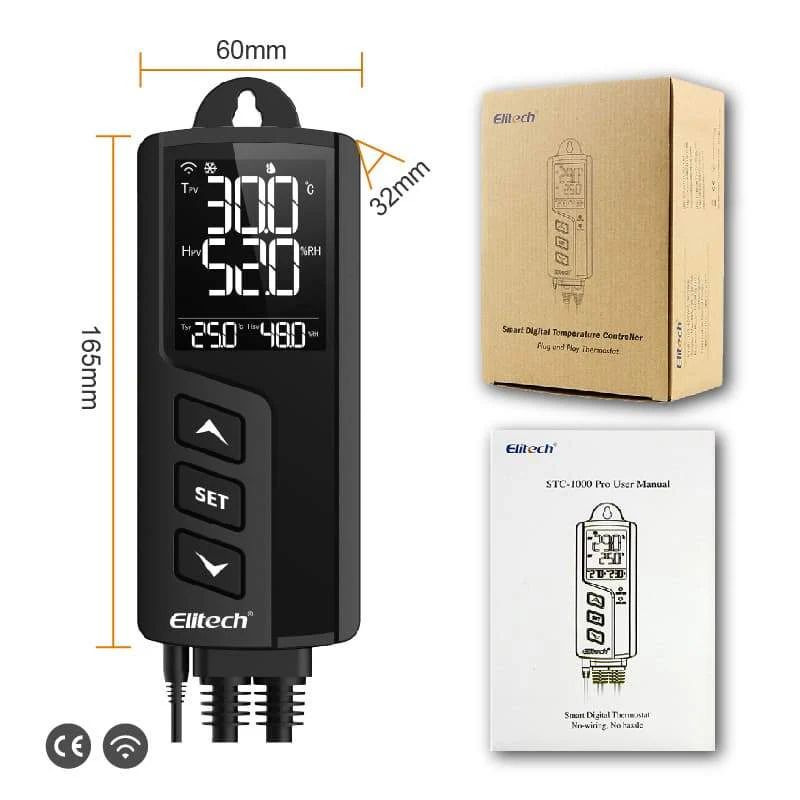 Elitech STC-1000WiFi TH Intelligent Temperature and Humidity Controller, Prewired - Just Plug and Play, WiFi Wireless Remote Control, Wall-mounted - Image 8