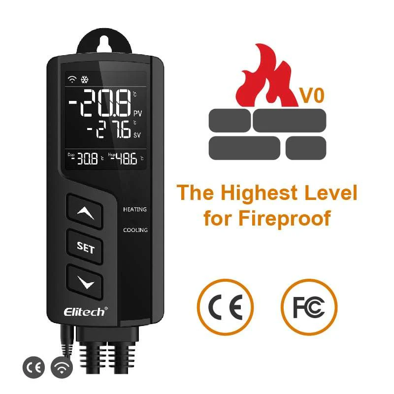 Elitech STC-1000WiFi Temperature Controller Thermostat, Prewired - Just Plug and Play, WiFi Wireless Remote Control - Image 6
