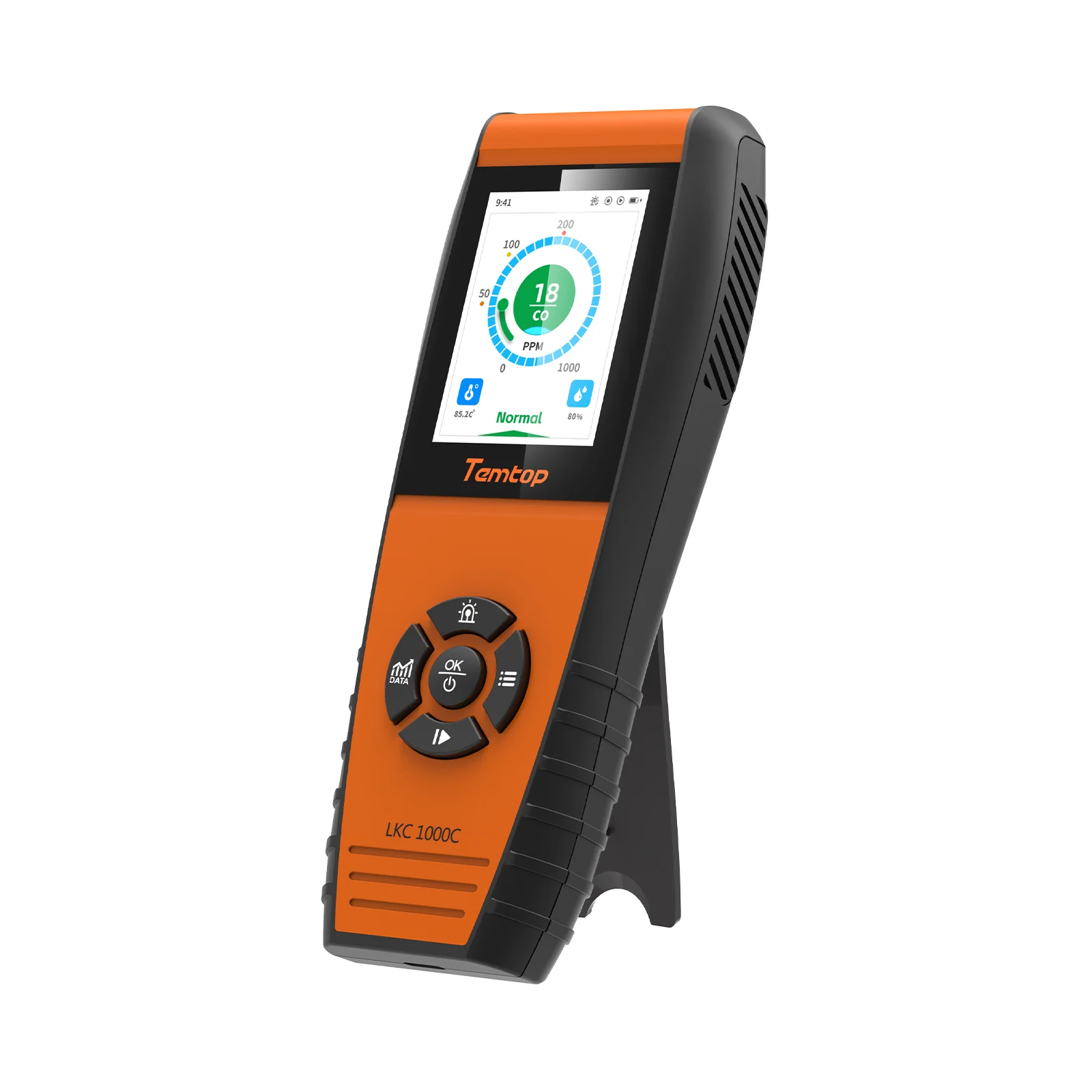 Temtop LKC-1000C Portable CO Detector with TFT Color LCD Screen, USB Data Export, Calibration, and Adjustable Alarm Threshold - Image 2