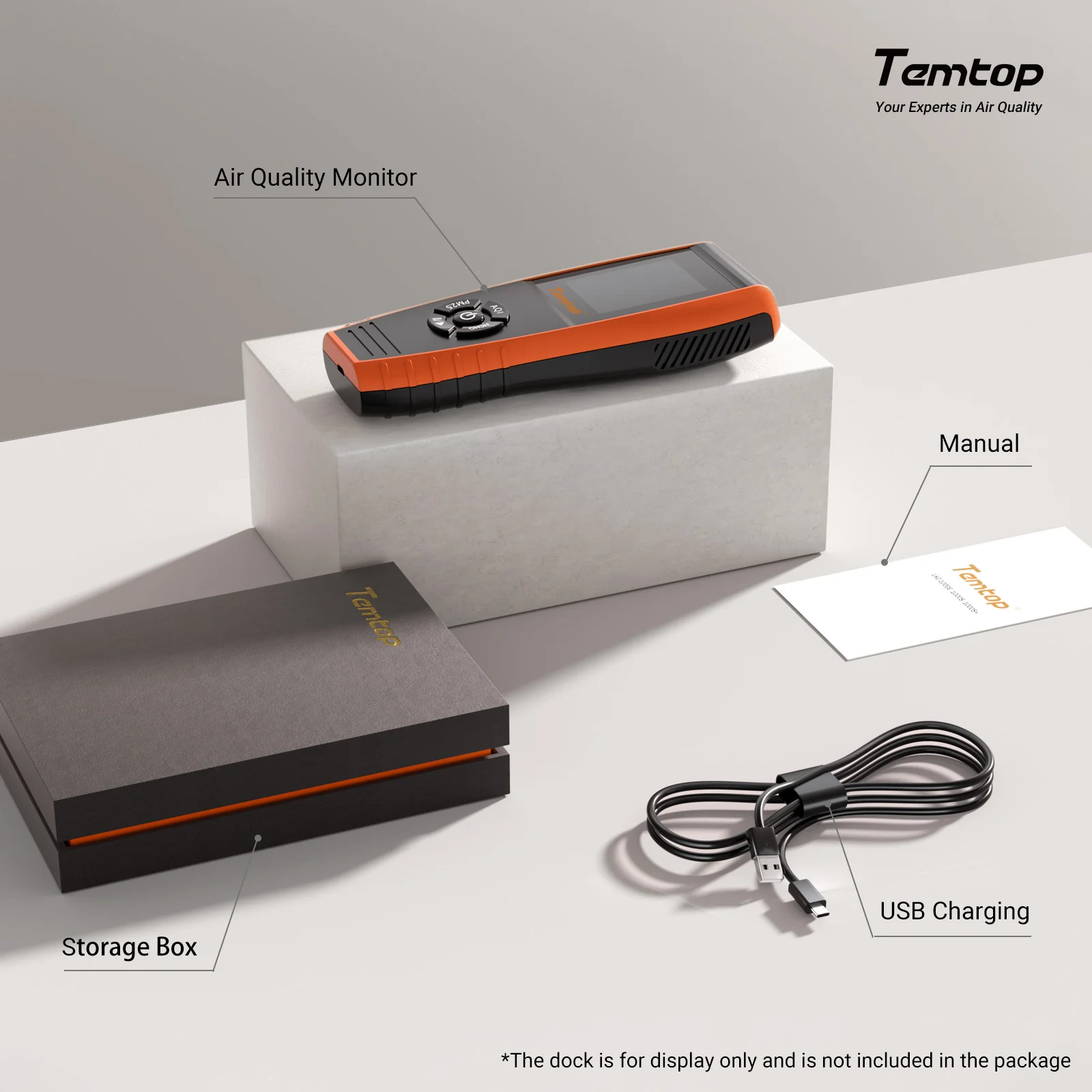 Temtop LKC-1000S+ 2nd Air Quality Monitor, Data Export PM2.5 PM10 HCHO AQI Particles VOCs Humidity and Temperature - Image 11