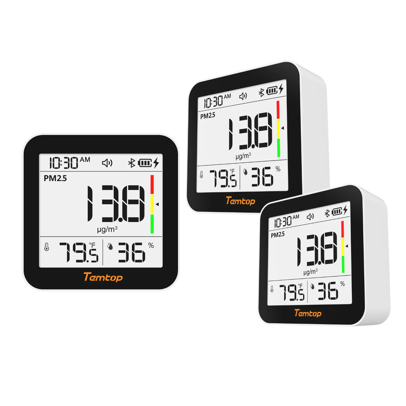 Temtop M10+ Smart Indoor Air Quality Monitor for CO2, AQI, PM2.5, VOC Temperature & Humidity with App - Image 11