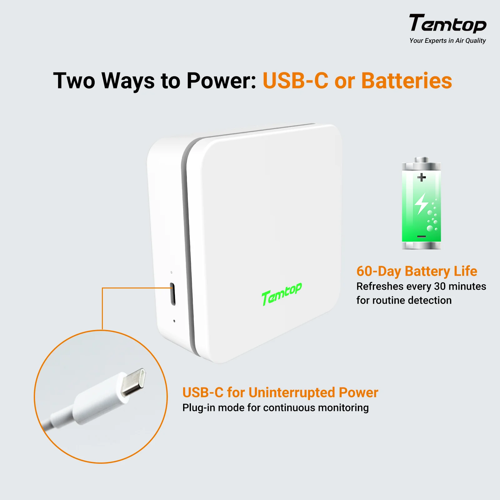 Temtop P1 Air Quality Monitor – PM2.5, PM10, Temp & Humidity Detector with Real-Time AQI & Bluetooth App - Image 4
