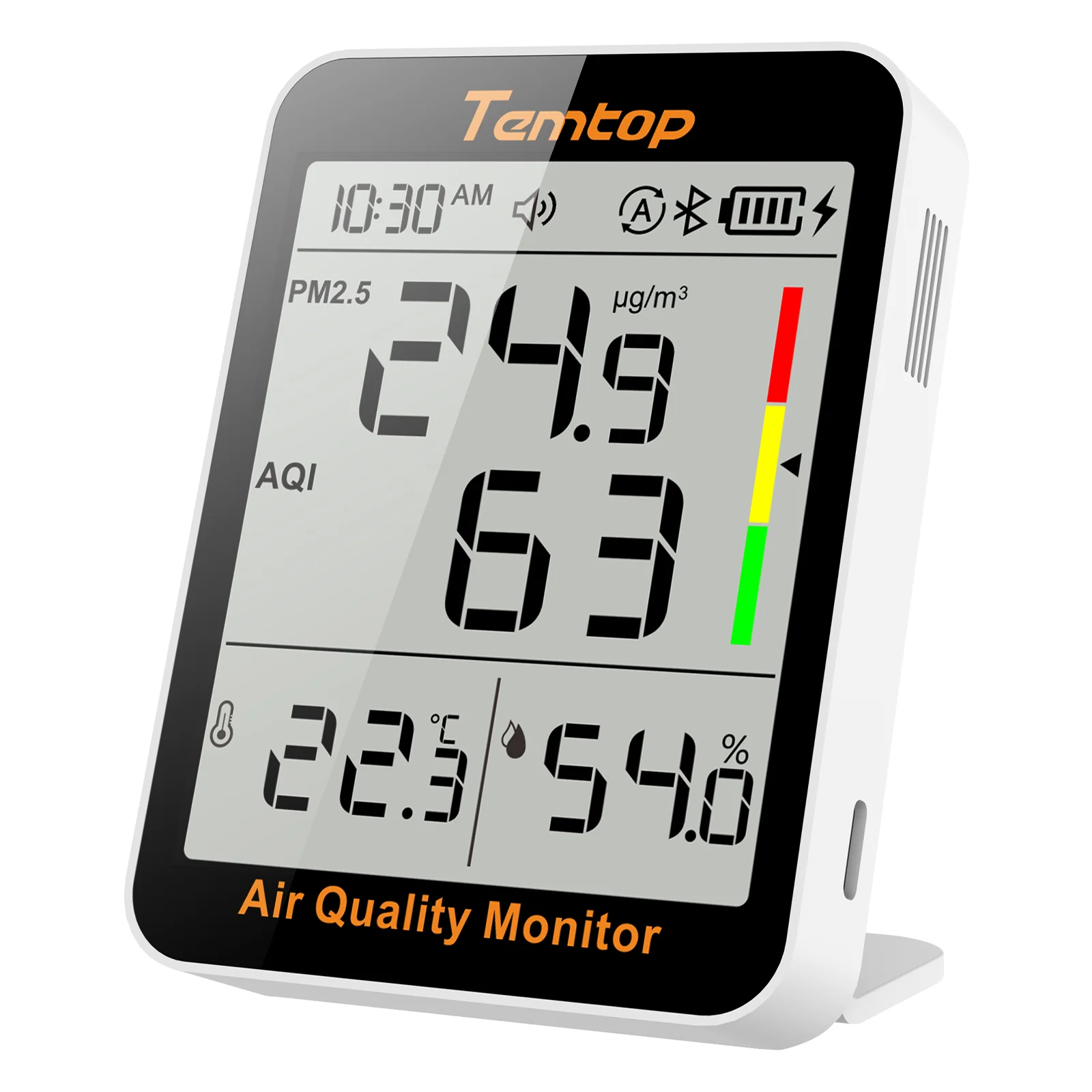 Temtop S1+ Bluetooth Indoor Air Quality Meter Temperature and Humidity AQI PM2.5 Monitor with APP Control - Image 8